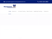 Tablet Screenshot of management-training-development.com